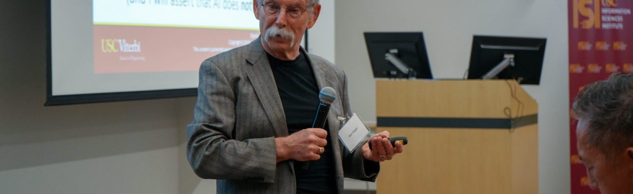 Neil Siegel, IBM Professor of Engineering Management at USC and former Chief Technology Officer at Northrop Grumman, delivered the afternoon keynote, "Thinking about AI from the Perspective of the U.S. National Security Apparatus."